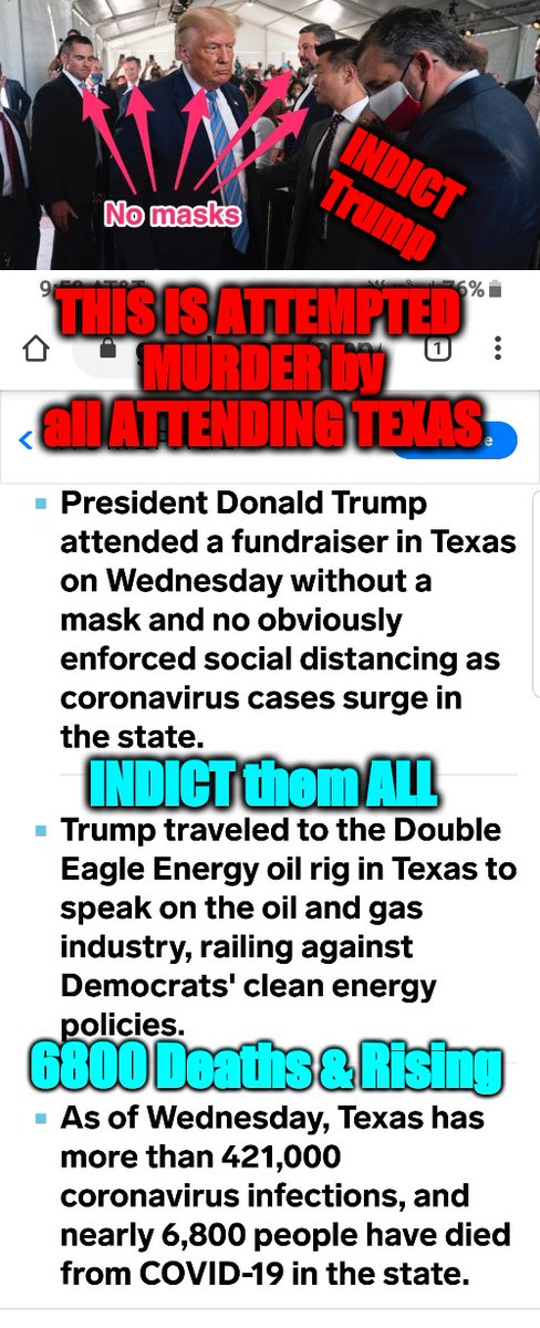 ann_neona's tweet photo. There are now 6800 deaths, up since posting this last night! ☝🏽
#TrumpInTexas
#GOPDeathCult
#COVID19
#WtpBlue https://t.co/W0nAKASw4o