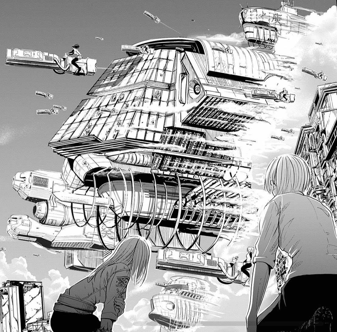 頑張ったというか、あとあと見返して気に入っている構図はここらへんのコマな気がします。
#頑張って背景を描いた絵を見せて欲しい