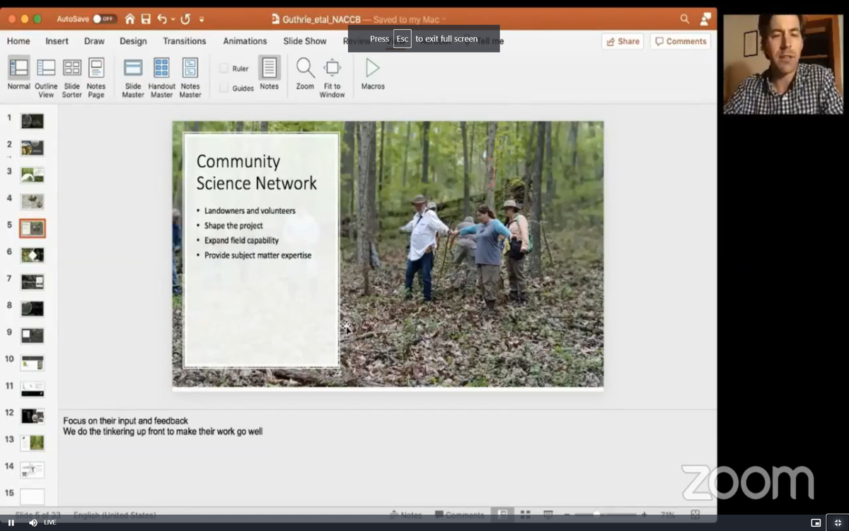 Community science networks are an essential part of  #biodiversity and habitat  #conservation  #NACCB2020  #CitizenScience  #ScienceForAll