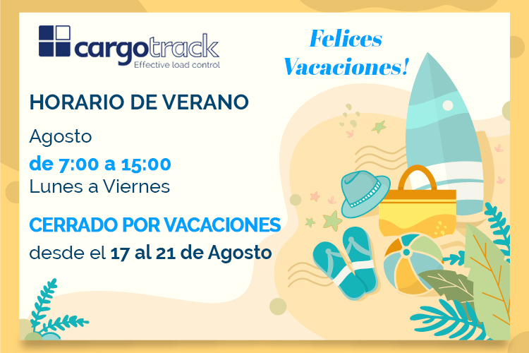 CargotrackEs's tweet photo. Nuestro horario para este mes de #Agosto 🏖
#FelicesVacaciones #Cargotrack https://t.co/XE5MtWAWfE