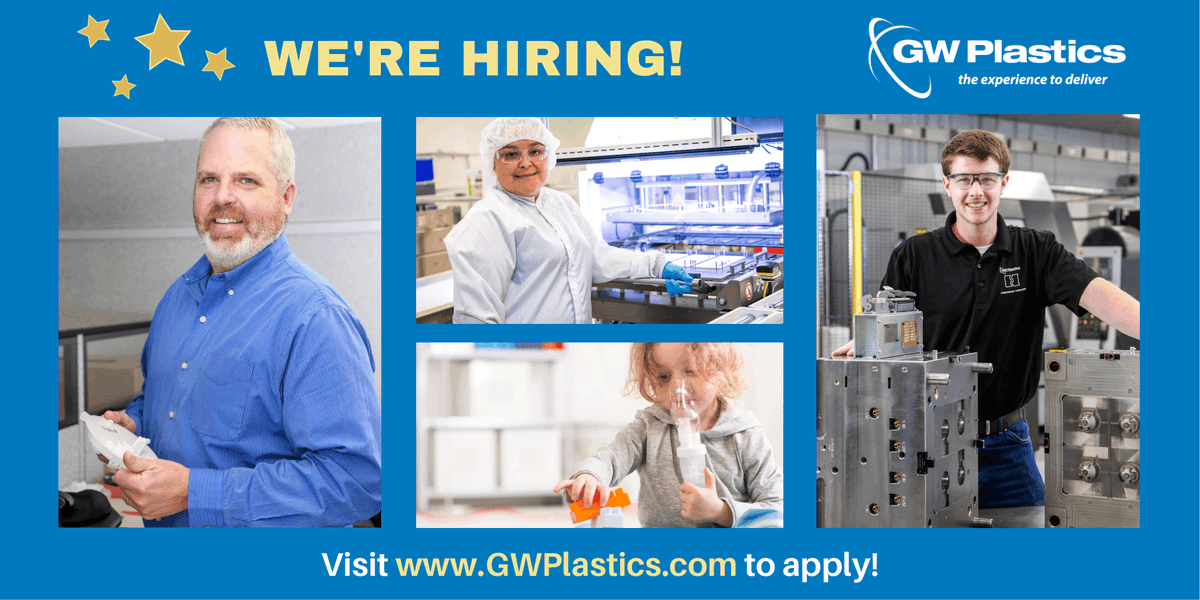 GWPlasticsInc's tweet photo. Join our team! In today’s world of uncertainty, come work for a company who has continuously operated as an essential business throughout this time. We offer competitive pay, opportunities for growth, and a generous benefits package. Apply online today! https://t.co/COjzt6wBZl https://t.co/4K3mYU4HnQ