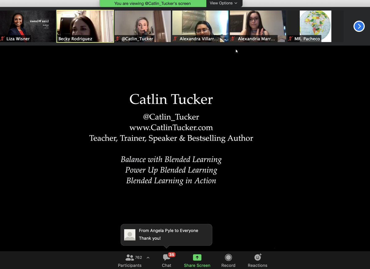 lizawisner's tweet photo. Learners thrive when they have a sense of #agency: creating an environment where learners capitalize on their strengths. Great Keynote talk by Dr.@Catlin_Tucker!  
@CCISDIT #Tech2Teach #CityChampion #LearnLikeAChampion #LearningCC
#PowerUp @CCISD #T2T2020 #VirtualLearning https://t.co/2C0DENPXnM