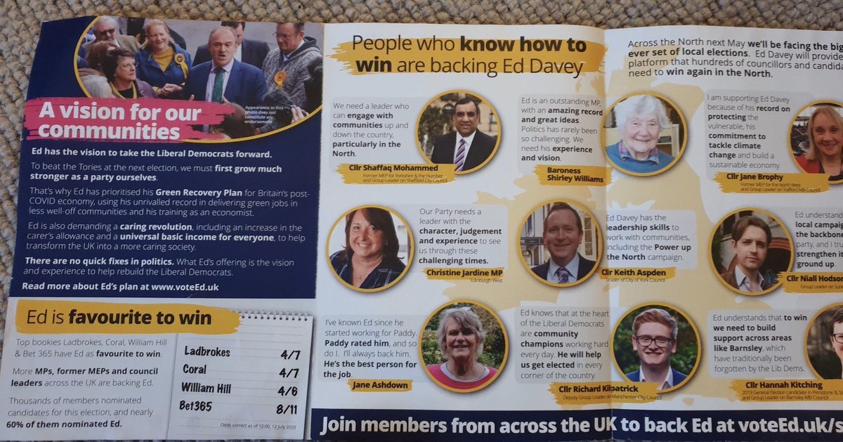 It’s a little thing but it’s bugged me, but compare these two leaflets. Note the different photos in the top left corner. Now, it could be merely that the London photo features pride because it was in London, but the rest of the country has gay people too. Seems dog whistly to me