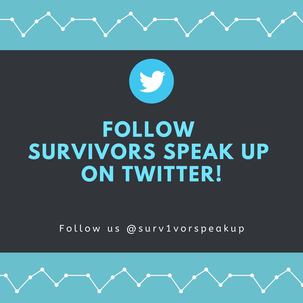 Follow us on #Twitter but also, follow us on #Instagram! @ survivorspeakup 

Thank you for your support in this movement! #thursdaymorning #believesurvivors