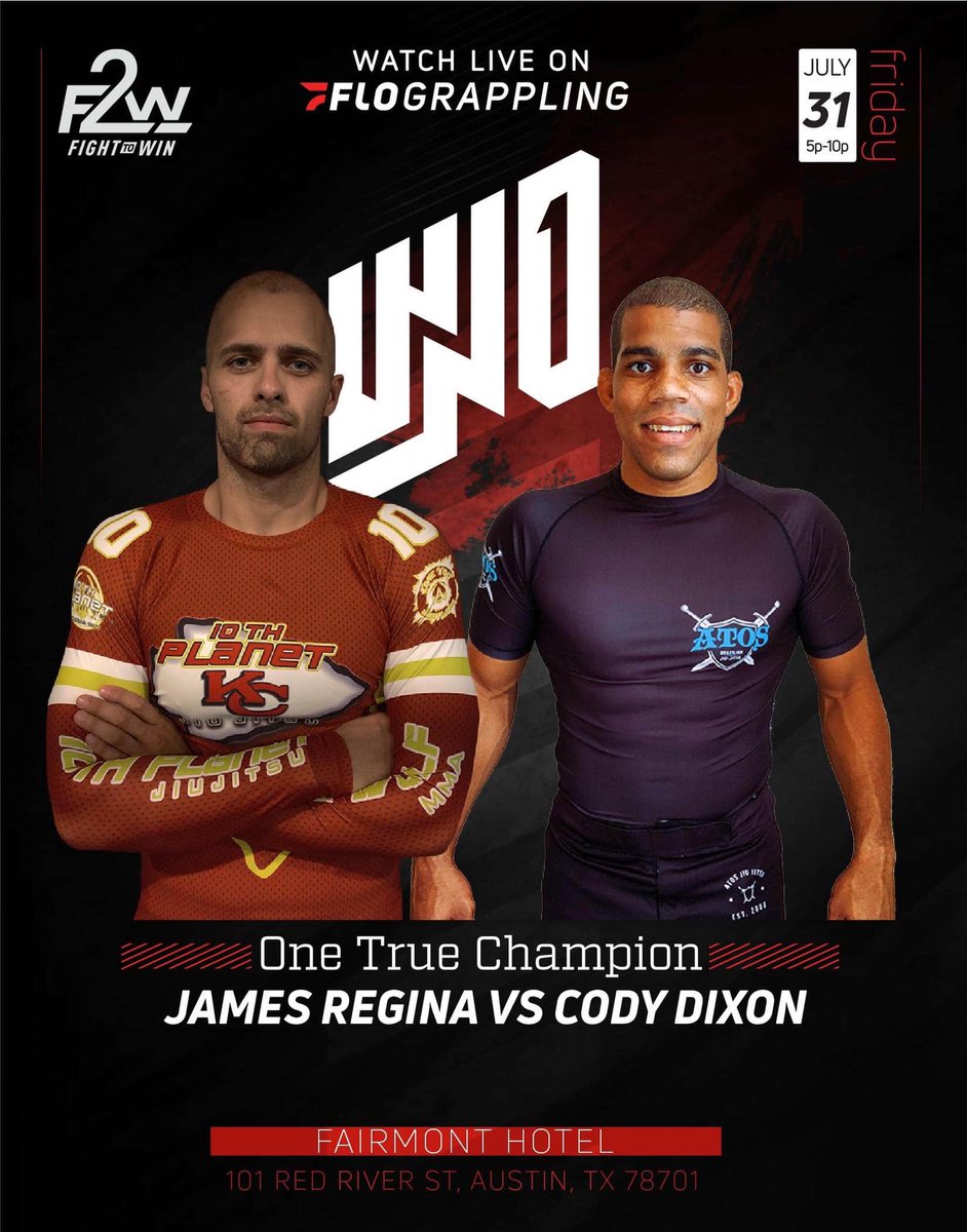 DIXONCODE's tweet photo. Watch me fight Friday night at  @Flograppling WNO  in Austin Get tickets https://t.co/eDggFEmOlt or watch live at 5 pm Central on @flograppling  please share! Thanks for the support! 

#nogi #jiujitsu #wno #flo #f2w https://t.co/zc6BD4MJZ0
