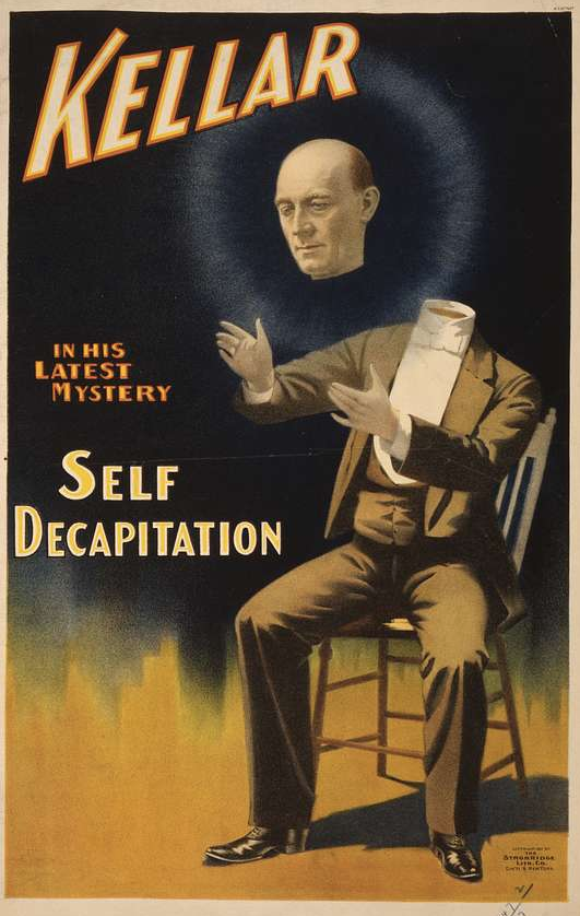 This poster for the magician Harry Kellar went through some interesting revisions between 1897 (left) and 1898 (right).