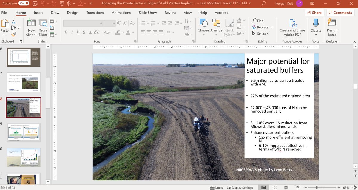 ADMCoalition's tweet photo. Thanks to @SWCSNews for allowing ADMC the opportunity to present at #SWCS75 on our exciting saturated buffer project that is bringing the practice to scale in central IA! To stay updated on the project and other ADMC projects subscribe to our newsletter. https://t.co/JKhH0pD7Aw https://t.co/lfWozNglHu