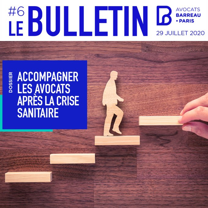 Le #BulletinduBarreau #6 est en ligne! Au sommaire : le plan de relance d’@Avocats_Paris
, la directive #DAC6, les témoignages de bâtonniers étrangers face au COVID19, une tribune spéciale .