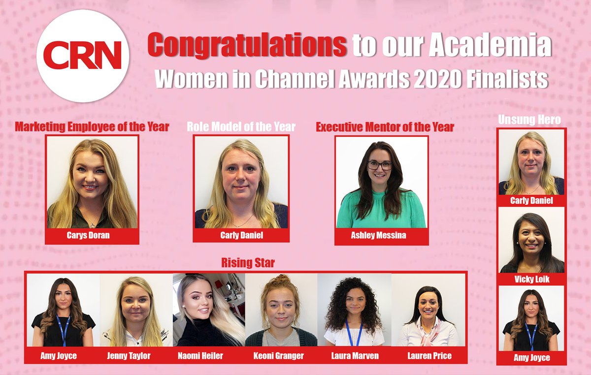 Congratulations to our 10 <a href="/CRN_UK/">CRN UK</a> Women in Channel Awards Finalists. Good luck in October! #welldeserved #proud #women bit.ly/30aWsRP