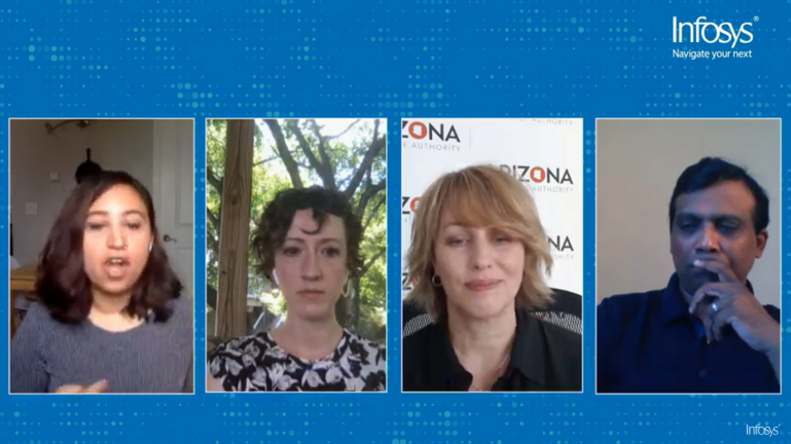 AzSmartCities's tweet image. .@AzCommerce CEO @SandraWatsonAZ  #Leading By Example on @Infosys Webinar #NewNormal, #AzDataCenter #AzManufacturing #AzCritical #Infrastructure &amp;amp; #Healthcare essential operations have continued productivity facilitate public safety &amp;amp; economic development. #AzSmartCities #USDC20