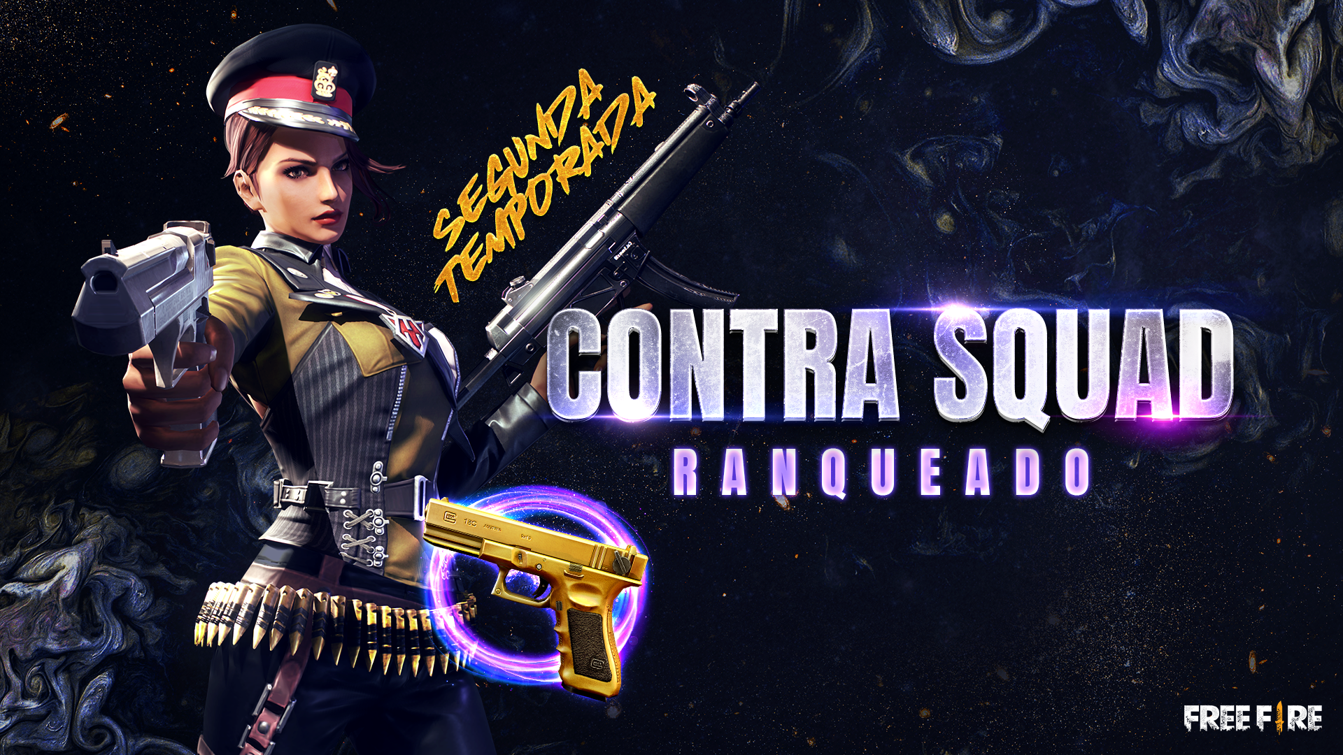 Garena Free Fire Brasil on X: Nova temporada do Contra Squad Ranqueado  🔥🔥🔥 E para quem dominar esse modo e chegar até Ouro III ou mais, ganha o  item especial da ranqueada