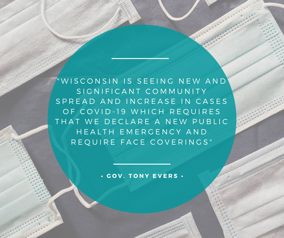 stephfryermedia's tweet photo. Wisconsin's statewide mask mandate goes into effect on Saturday. https://t.co/Jh4iccMO6c