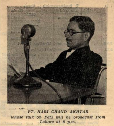 8. Pt Harichand Akhter 1938, 1941.