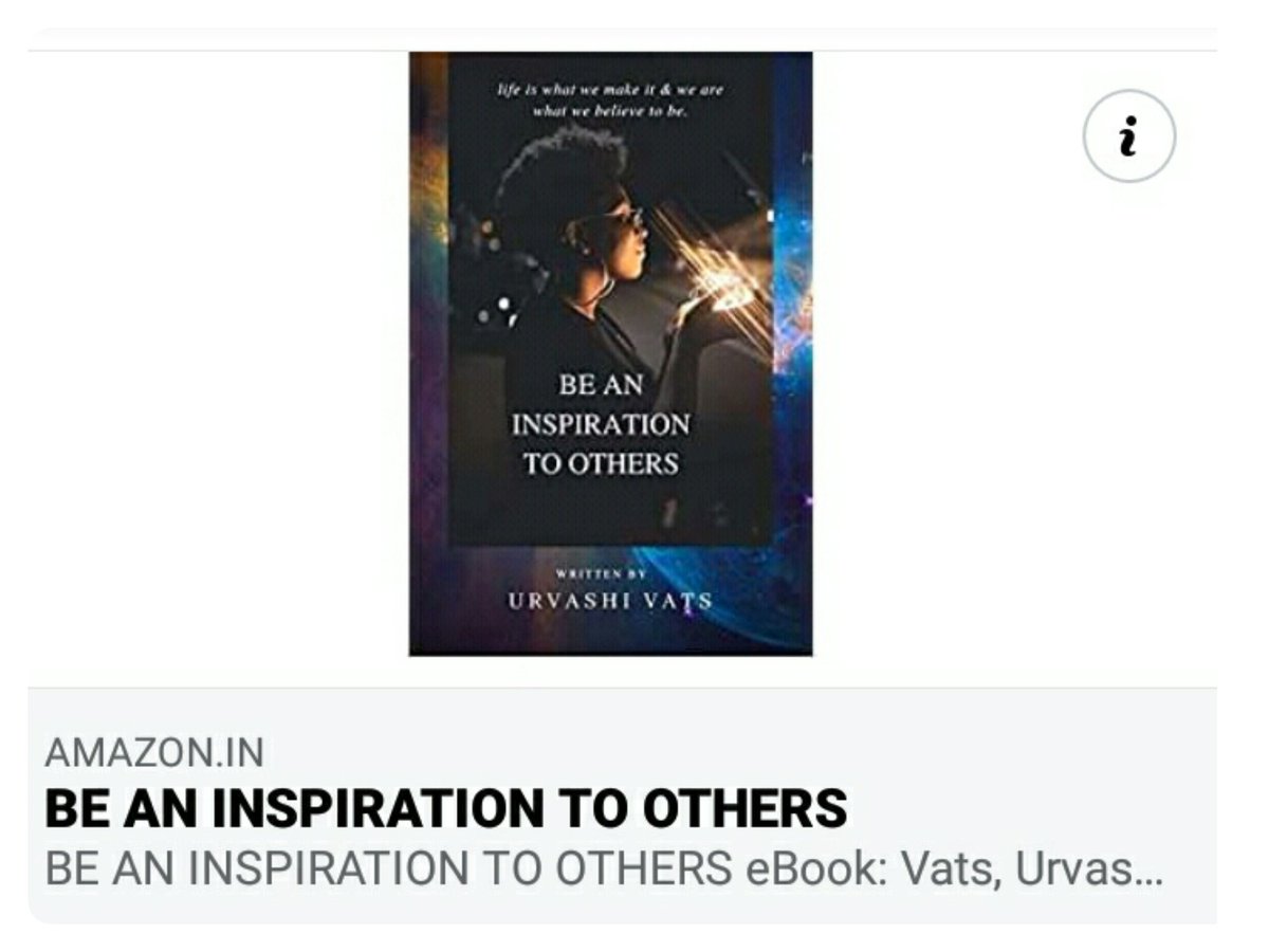 Hello everyone. 😊

Glad to share this with you all Our Founder's book
 Be An Inspiration To Others is all set to release on Amazon next week. 
It is available for Pre order all over the world now. 

amazon.in/dp/B08DXFV1KK

#MyUpcomingBook, #inspirationalbooks, #bookshopping