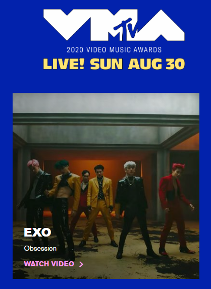 SMTownEngSub's tweet photo. .@weareoneEXO Obsession is nominated for "Best K-Pop" at the 2020 MTV Video Music Awards
VOTE 👉 https://t.co/YGG1VuJRPS https://t.co/FTUBtCJxtJ