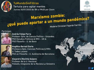 #Rcordatorio Hoy a las 6:00 p.m. décimo programa #TuMundoSinFiltros “𝐌𝐚𝐫𝐱𝐢𝐬𝐦𝐨 𝐳𝐨𝐦𝐛𝐢𝐞: ¿𝐪𝐮é 𝐩𝐮𝐞𝐝𝐞 𝐚𝐩𝐨𝐫𝐭𝐚𝐫 𝐚 𝐮𝐧 𝐦𝐮𝐧𝐝𝐨 𝐩𝐚𝐧𝐝é𝐦𝐢𝐜𝐨?”. ¡Te esperamos!
Link de acceso: https://t.co/38aLfoQDoZ
Preguntas y comentarios en Twitter- @TuMuSiFi https://t.co/VWkX2Sg7tE