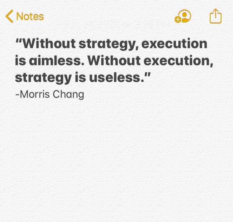 MiddleJMinistr1's tweet photo. They go hand in hand 
#BuildingBetterBoards
#Quote #Strategy #Execution https://t.co/lgUb47ZwJQ