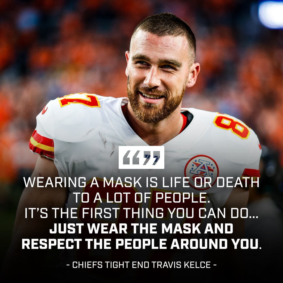 #WearAMask feat. <a href="/tkelce/">Travis Kelce</a> 

(h/t @bynatetaylor)