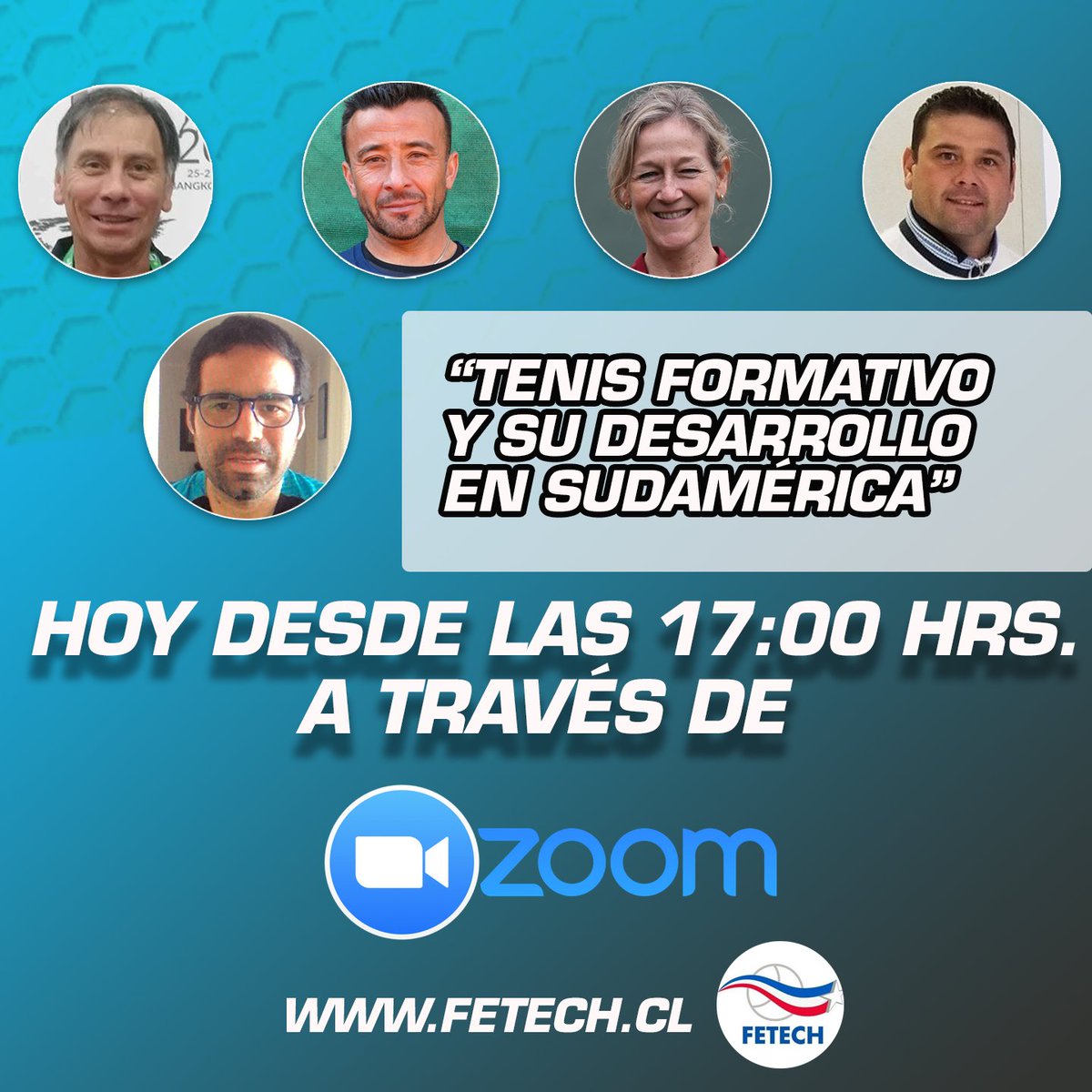 Ftch_oficial's tweet photo. A tan solo minutos para que arranque la última ponencia de nuestro ciclo de conversatorios de Tenis 😱
.
Siguelo en https://t.co/nMSMWYNkaA y vía Zoom con el ID 984 3696 3748 clave 346303
¡Los esperamos! https://t.co/dg5coFqhdM