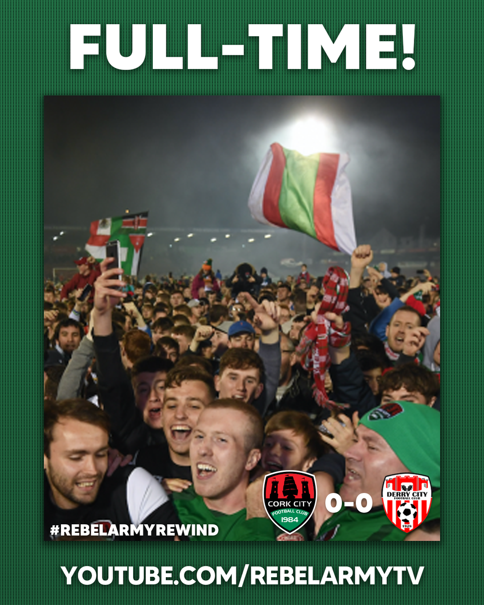 CorkCityFC's tweet photo. FULL TIME | The 0-0 draw secured has the title, and the Turner's Cross pitch is swamped with supporters!

#CCFC84 #RebelArmyRewind https://t.co/weHalrtZXo