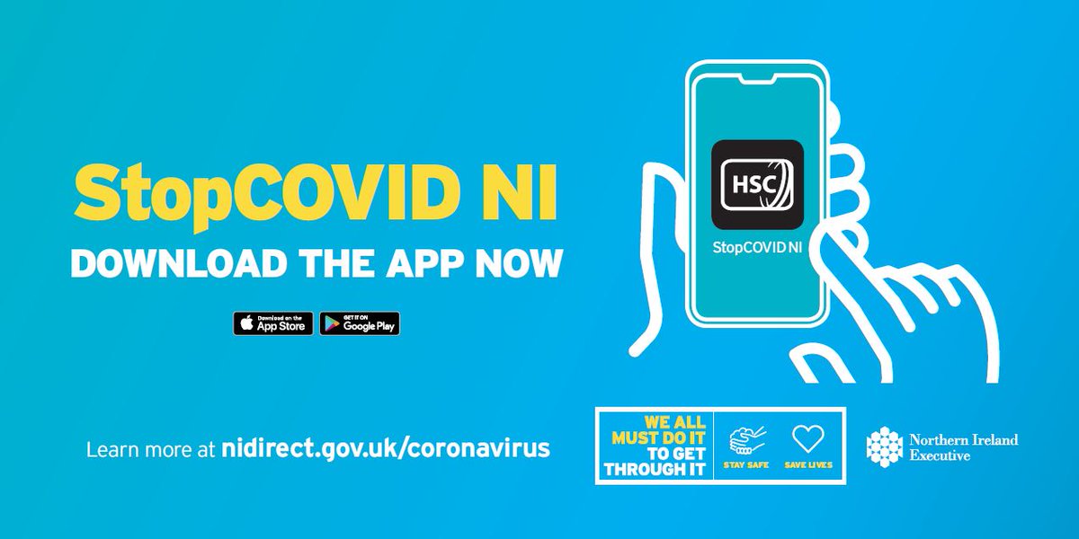 QUBMomentum10's tweet photo. StopCOVID NI contact tracing app is available now!

Click the links below to download it on Apple or Android.

https://t.co/8a6xSBR0tN
https://t.co/TkPVDCgAlJ

Learn more: https://t.co/oqGpz4h4lW https://t.co/DyFPhgZtue