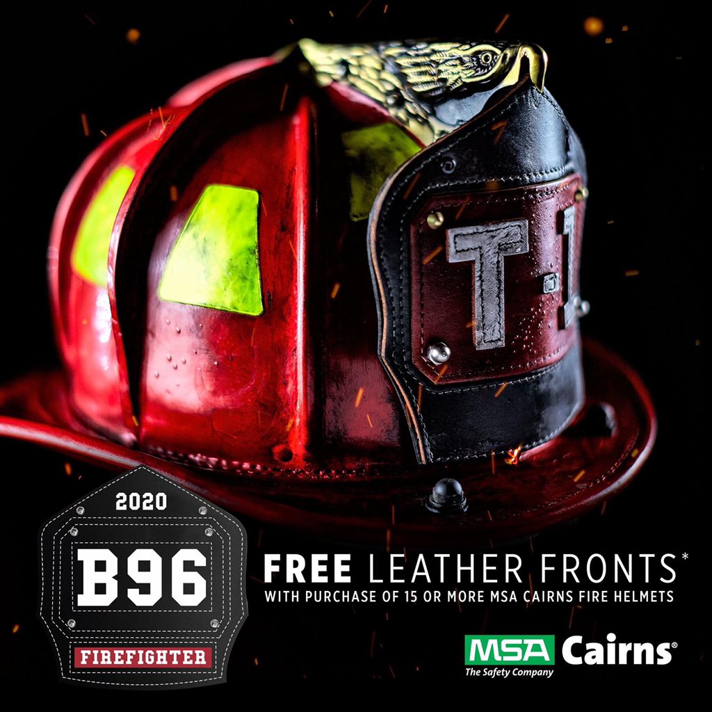 RMPfire's tweet photo. Now through Dec 4, 2020, use Promo Code B93 when ordering MSA Cairns fire helmets and get FREE leather fronts.
Contact your RMP Rep TODAY for full details, some restrictions apply:
https://t.co/eMl3r2W1NZ #cairns #firehelmets #firefighter #rmpfire https://t.co/15YRSQHiQx