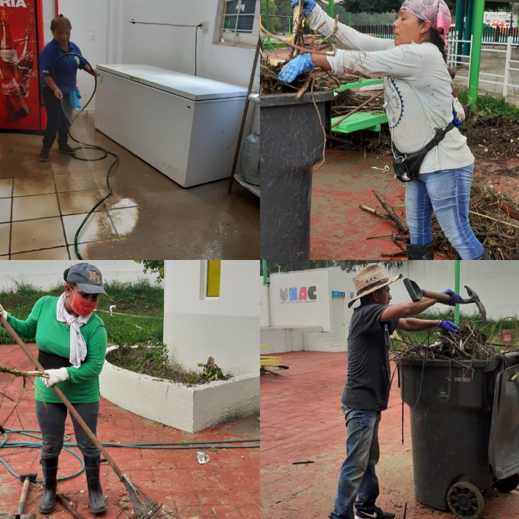 sutsmg's tweet photo. Compañer@s del #ParquePipo, continúan con la limpieza en áreas de trabajo las cuales se vieron afectadas por las pasadas lluvias, en #Guadalupe.

#OrgullosamenteSUTSMG 💪🏻 https://t.co/TaRJA8esps