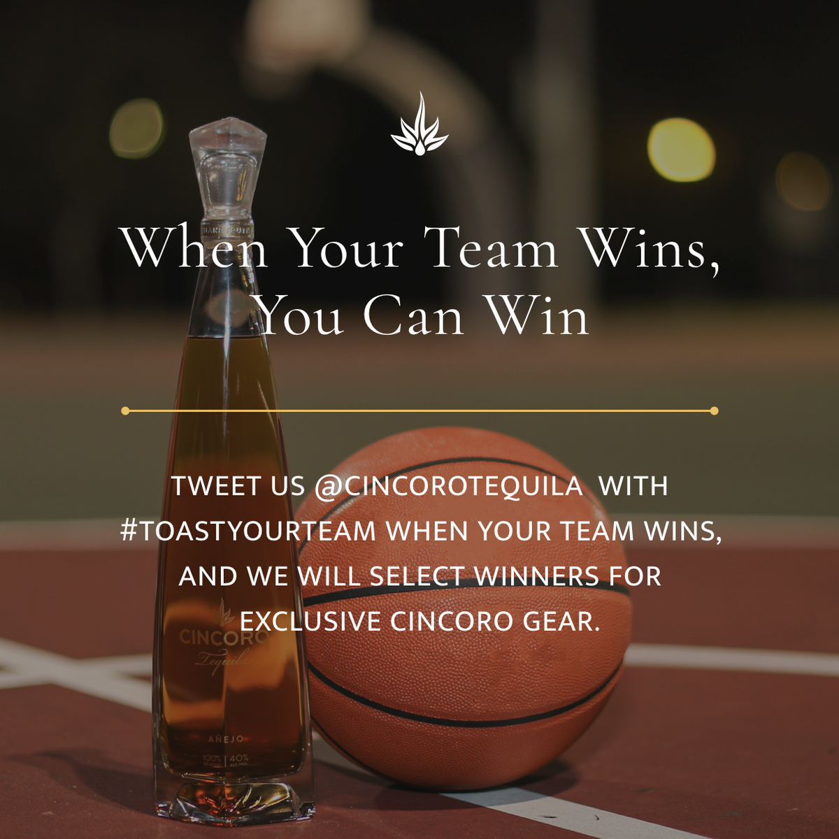 Cincoro's tweet photo. In honor of the basketball season restart, we want to play along with a game of our own. 

Throughout the entire restart, when your team wins, you can win too. Send us a *cheers* when your team wins, and you could win an exclusive hat. #WholeNewGame https://t.co/fgolZ51Okb