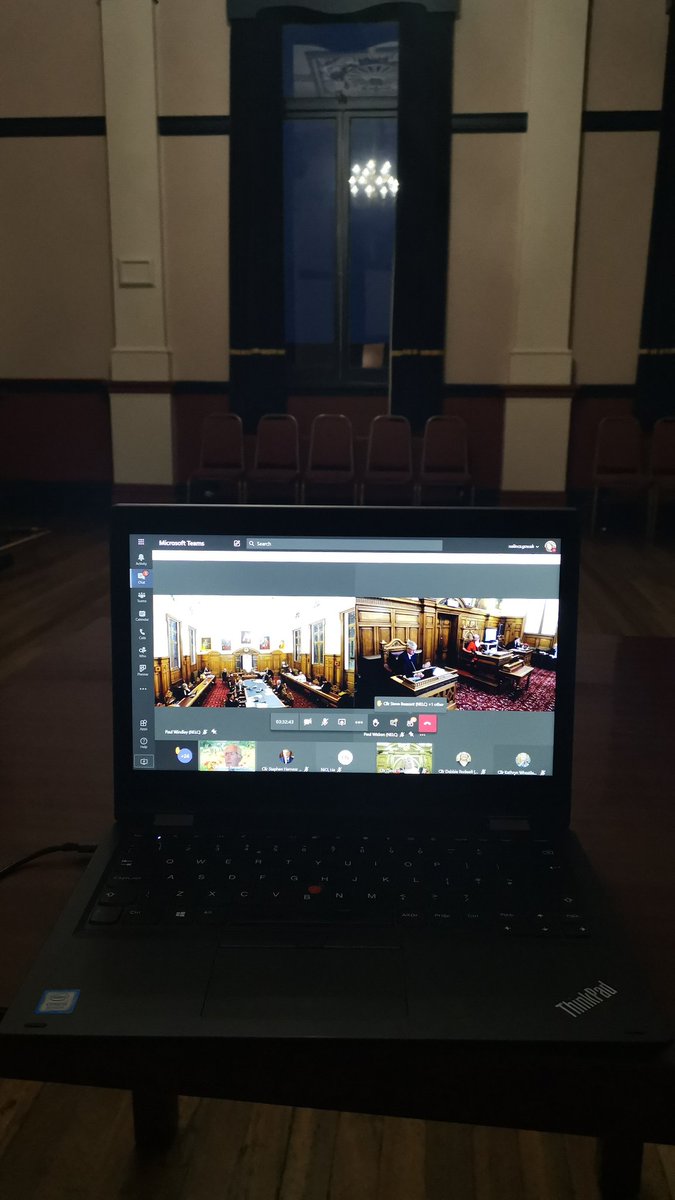 MissStace's tweet photo. First virtual hybrid full Council live meeting going well. Well done all! #TeamNEL https://t.co/CWGZqSm53e
