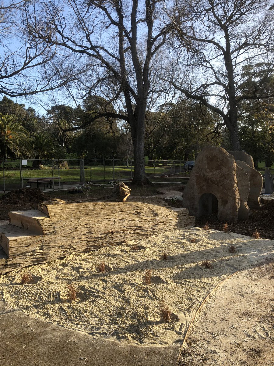 Bundogs's tweet photo. With most of the construction completed for the nature based play space it’s time for the plants to go in #warrnamboolbotanicgardens #naturebasedplayspace #pickmyproject #jobsatisfaction https://t.co/glU7TWDm6e