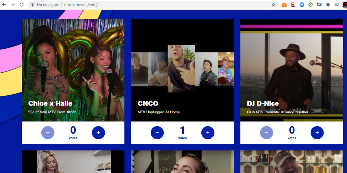 loreote86's tweet photo. @CNCOmusic están nominados a los premios MTV,ayuden ingresando a este link y voten
https://t.co/jEwJnMZtUF
@itsjoelpimentel @zabdiel1344 @ErickBrianColon @itsjoelpimentel @lumnayofficial
#CNCO #cncofans https://t.co/FTFX6bJYfU