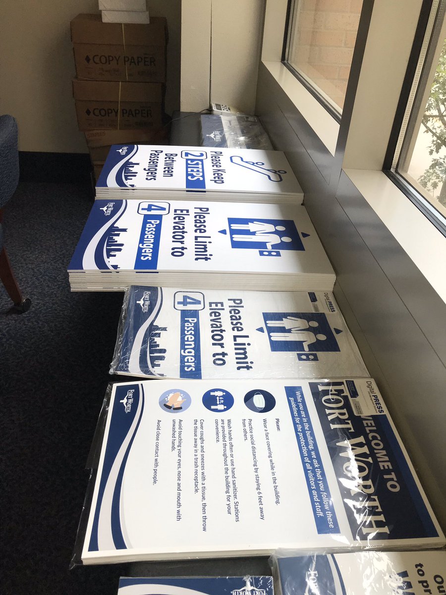 FWConventionCtr's tweet photo. Our signs are in! We are preparing to reopen our doors! #reopenresponsibly https://t.co/kIz8SYTgy4