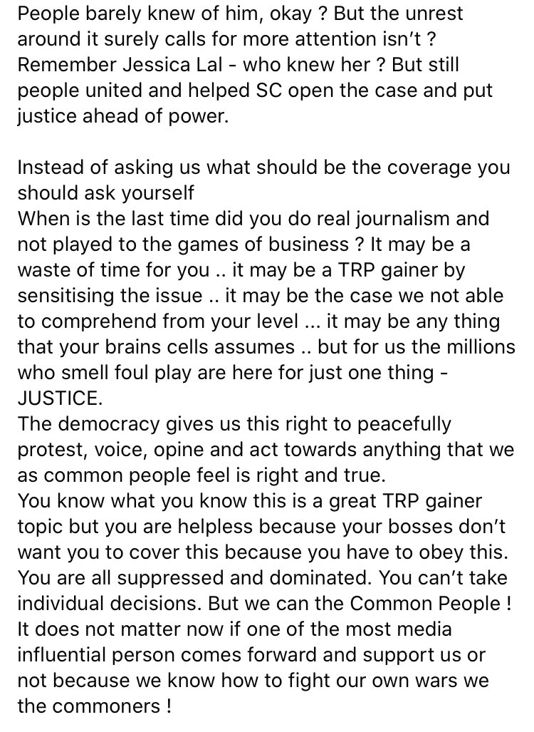 kediaakhil's tweet image. Hey @sardesairajdeep how do you think you have come up so far - by making sense ? You have also sensationalised many unworthy topic .. so why not this time ? @amitmuny #ImmediateCBIForSSR #AnilDeshmukhSavingSSRKillers #JusticeforSushantSingRajput