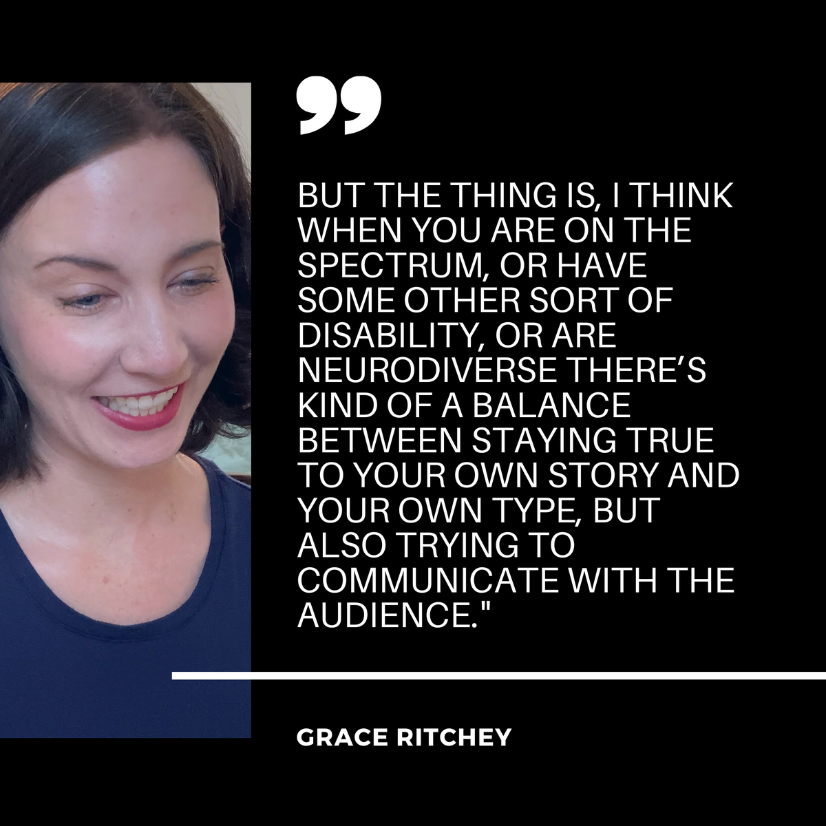 Invisible_edfc's tweet photo. The importance of being true to yourself. - with Grace Ritchey 

Hear more in the film: https://t.co/7sCN6MoCKH

#inspirechange #disabilityfilmchallenge #easterseals #ADA30 #INBA @DisabilityChall @tenacityarts @EastersealSoCal https://t.co/WJx6WgFJeN