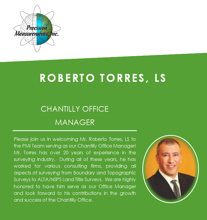 Help us welcome our new Chantilly Office Manager, Roberto, to the team!