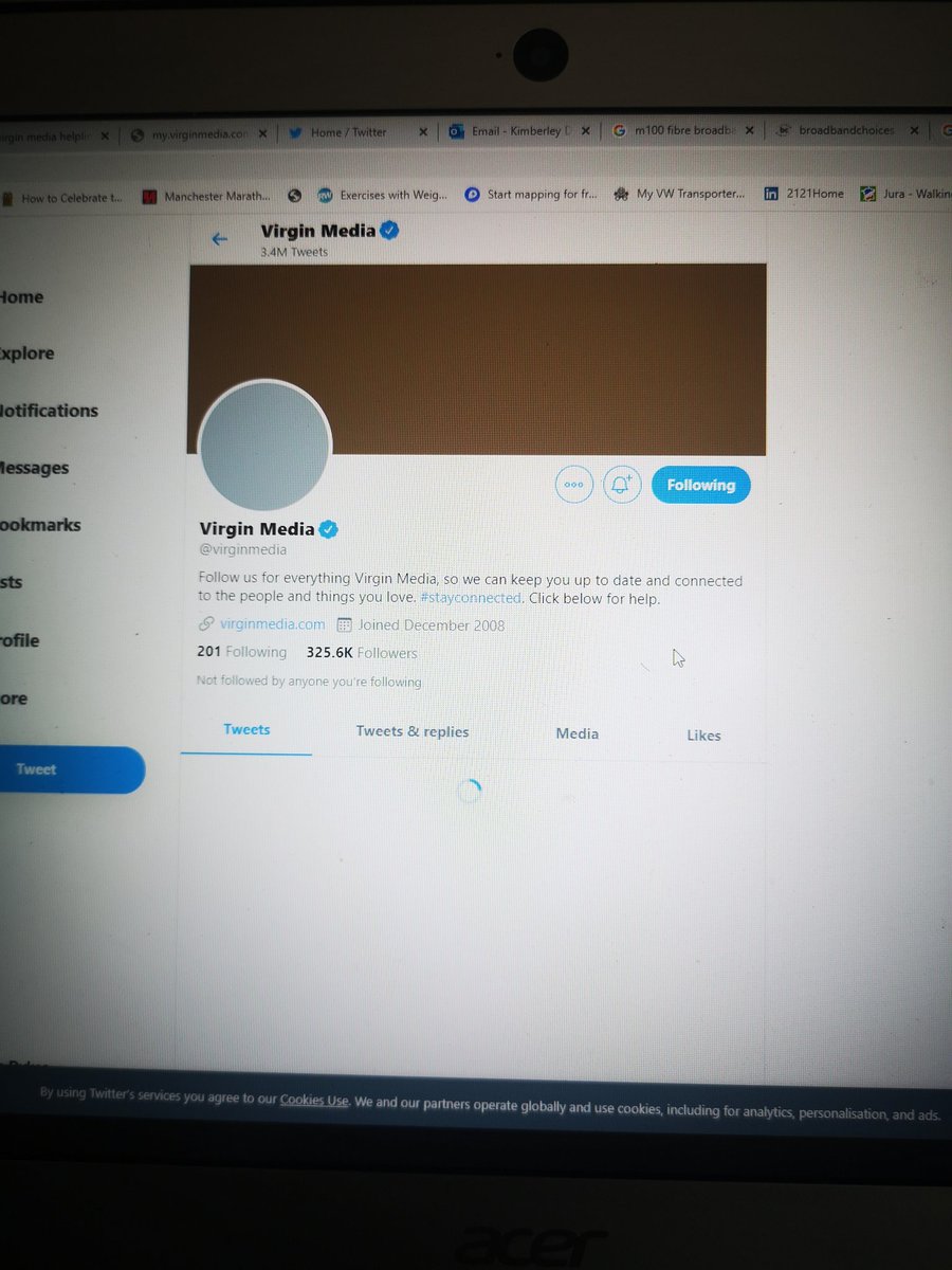 kimdy53s's tweet photo. Thanks @EE at least I can still work via my mobile hotspot(!) - as @virginmedia continue to provide a subpar service and no apology for it. Just bi-annual bill increases. 🙄 Time to move after being a virgin customer for my entire adult life. 😬 #customerservice #broadband https://t.co/XuKiBpG2KS