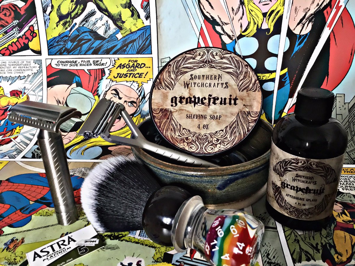 #shaveoftheday @agent_shave @Maggiehan7 @LeafShave @GilesShavingCo #astrarazorblades #parkersemislant #tridentalbiontitanium #southernwitchcrafts #headshave @Allwetshavers