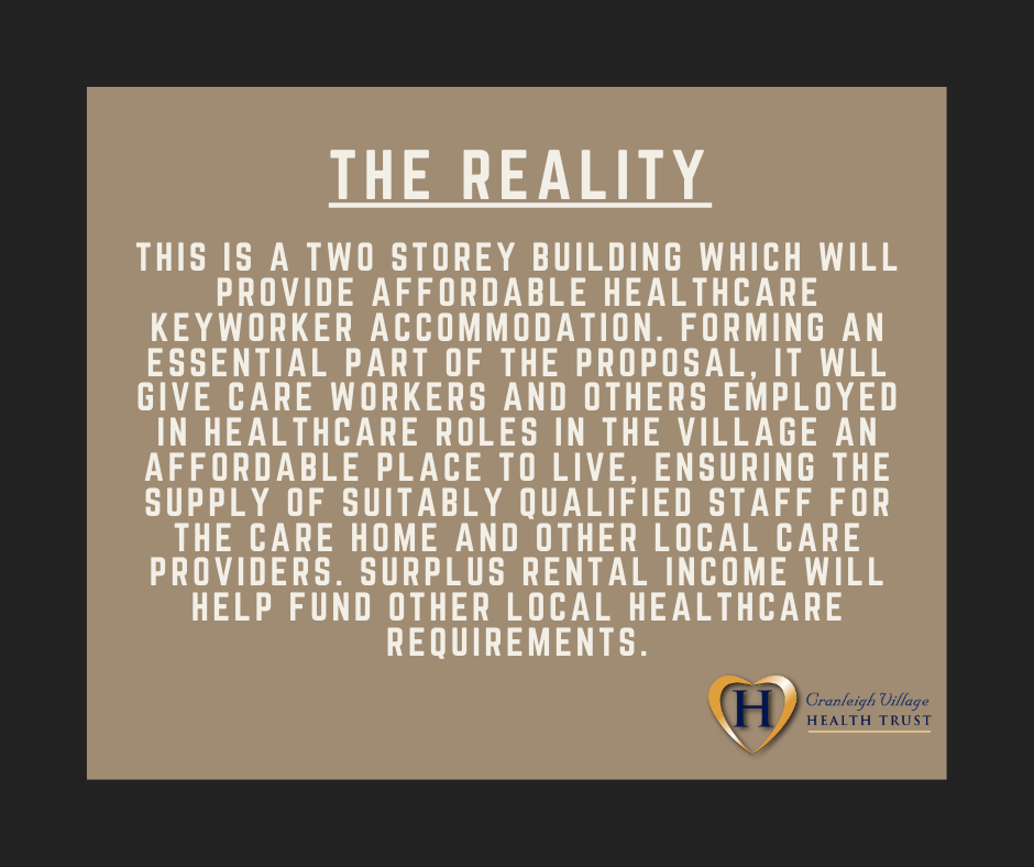 CranleighHealth's tweet photo. The healthcare keyworker accommodation is an important part of the Cranleigh Village Health Trust proposal. Here's why. Visit our virtual exhibition at https://t.co/zTAgNPUDzA to learn more. https://t.co/x8nevAM5GQ