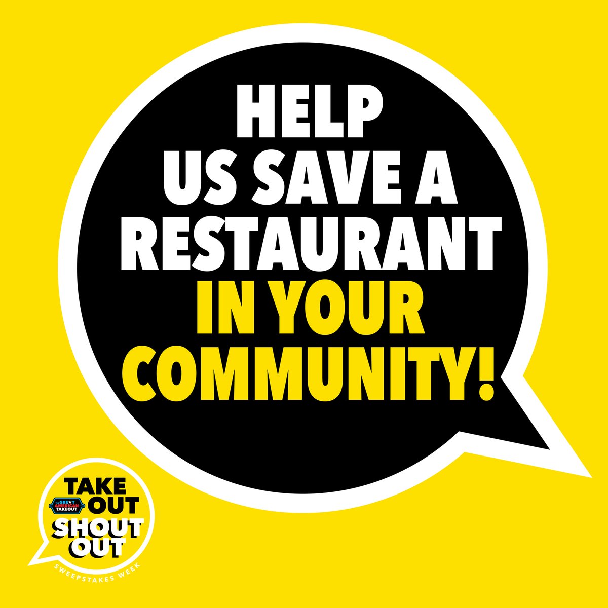 TheGATakeout's tweet photo. Bad news: 16,000 restaurants have permanently closed due to the Covid crisis. GOOD NEWS: We're buying $1,000 gift cards to restaurants this week to help them out! Nominate a restaurant by tagging them in a new post and using #TakeoutShoutoutSweepstakes. Please RT! https://t.co/6UOhPk8oU0