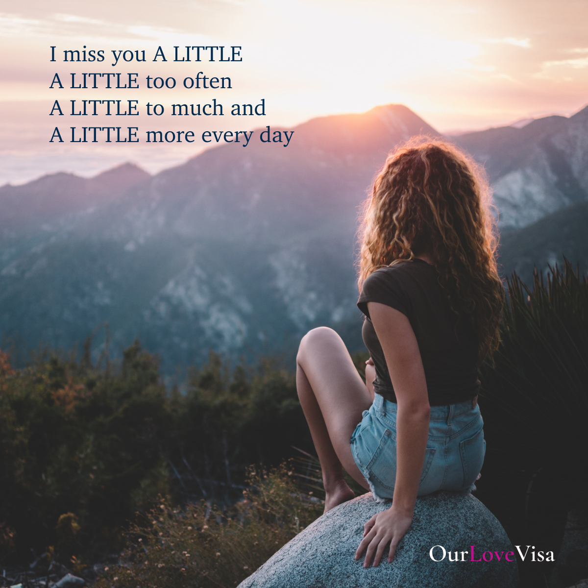 OurLoveVisa's tweet photo. I miss you A LITTLE
A LITTLE too often
A LITTLE to much and
A LITTLE more every day!
#ldrlove #ldrquotes #ldrcouples #ldrgoals #k1visa #visak1 #fiancevisa #fianceevisa #marriagevisa #cr1visa #ldr #relationships #longdistance #missyou #immigrationservice #immigration #wedding https://t.co/Yqup5JFqSv
