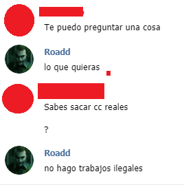 RoaddHDC's tweet photo. Abro Hilo. Cosas que te dijeron porque estas en seguridad informatica (a veces solo por ser informatico).

1) me viven pidiendo informacion y ddbb  de carding https://t.co/cdctE62hoc