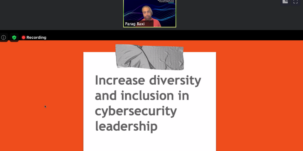 SANSInstitute's tweet photo. We've got @parag_baxi here to show us an Action Plan for Organizational #Diversity: Influence, Personal Responsibility, and Defining Success. It's not too late join us! Learn more and register for free: https://t.co/eZoUpnDt8U #SANSWiC https://t.co/St1SrvGhwS