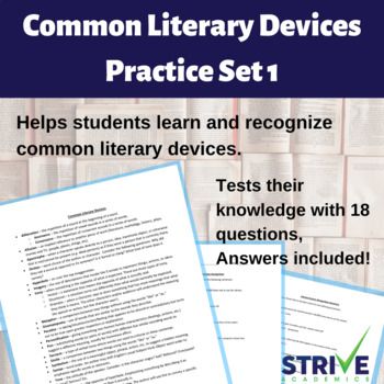 StriveAcademics's tweet photo. If your student is beginning to work on understanding literary devices, this practice sheet should be great help.
https://t.co/Ii2axbdyQE
#ela #english #worksheets #tpt #teacherspayteachers #literarydevices #literature #middleschool #highschool #reading #readingcomp #testprep https://t.co/2L7ZWliTgJ