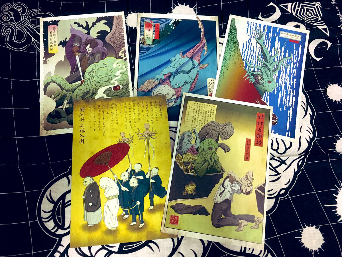 幻獣神話展に持っていくポストカードセット。
今回展示の絵柄も含めた5枚1組です。
8/6〜8/15
11:00〜19:00(最終日17:00)
有楽町東京交通会館地下1階ゴールドサロン
 #幻獣神話展 