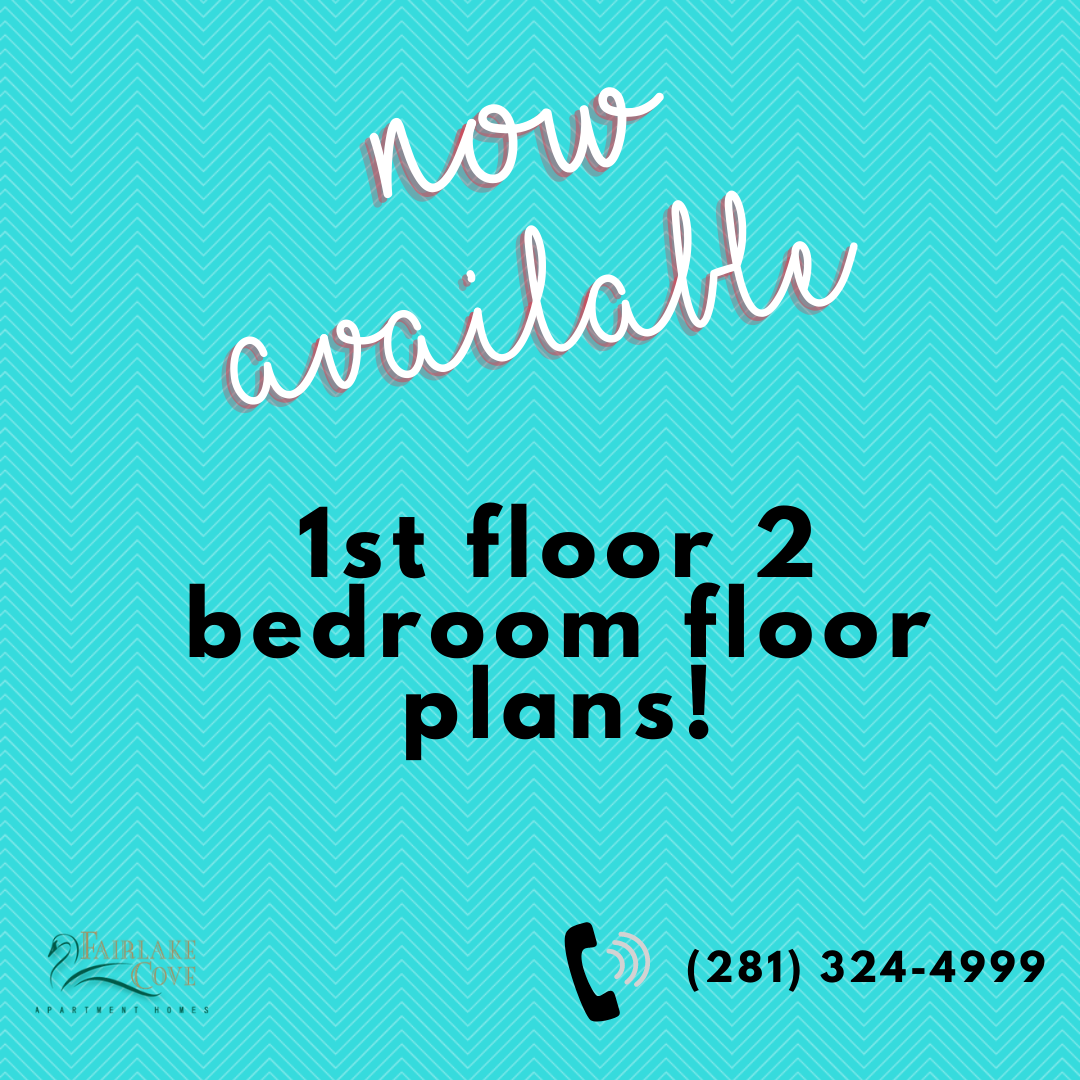 FairlakeCoveTX's tweet photo. Now available - spacious 2 bedroom floor plans on the 1st floor! Give us a call today to claim yours!
📲(281) 324-4999 https://t.co/l6Gb9NPc5z