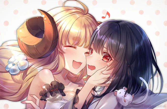 アニラとビカラ 膝に受けちゃったから描いた… 