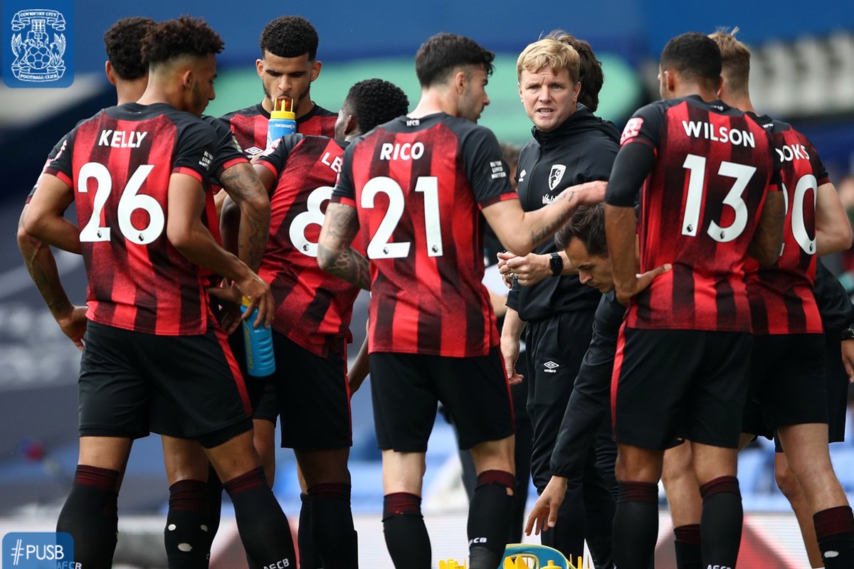Coventry_City's tweet photo. GETTING TO KNOW: AFC Bournemouth.

We begin our look at our 2020/21 Sky Bet Championship opponents.
 
➡️ https://t.co/Y3VcEKdAgJ #PUSB https://t.co/3eRur9cvLT