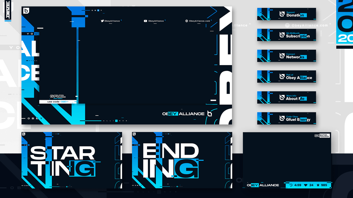 Fresh 2020 stream package for the boys over at <a href="/ObeyAlliance/">Obey</a>.
Check in HD; i.postimg.cc/sfr2NVLq/ObeyP…. RT/Like if inspired. #YouShallObey