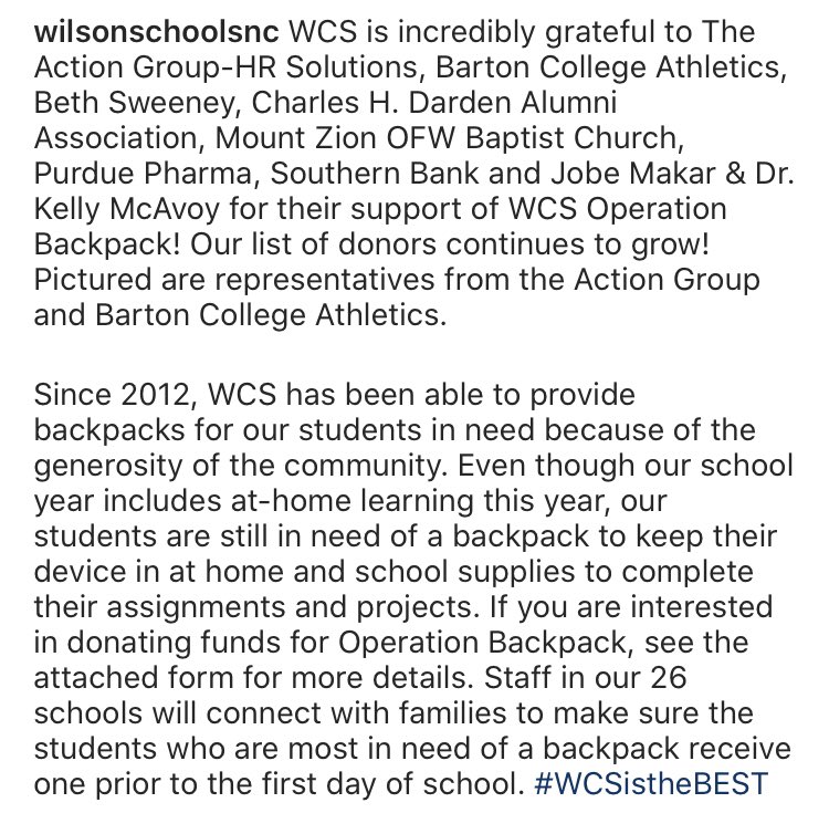 WilsonSchoolsNC's tweet photo. #WCStheBEST https://t.co/f9wfwiDfKy