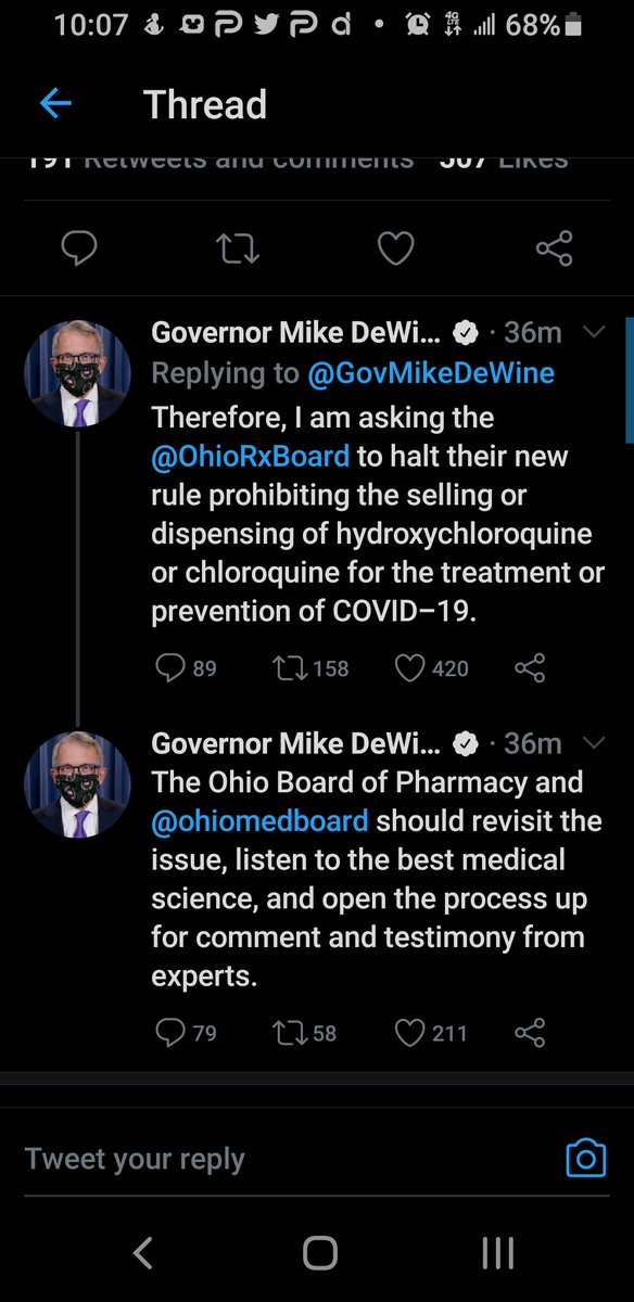 aprilbrant55's tweet photo. @VincentCrypt46 OK so #dewine did something smart for once https://t.co/H1imWJr5B6